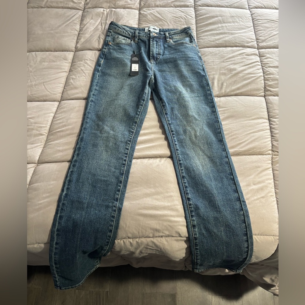 Fashion Nova Blue Flare Wide Leg Jeans